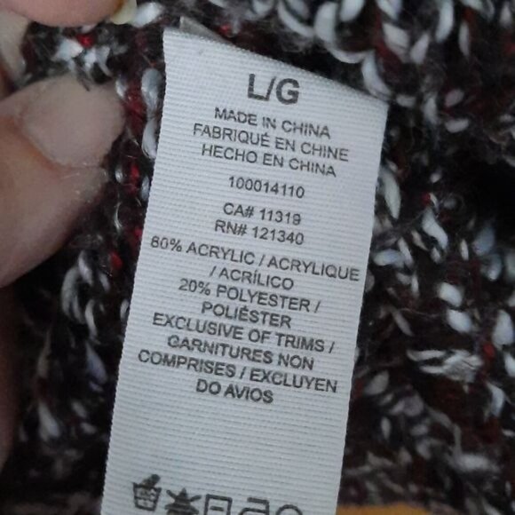 Garage Cowl Neck Pullover Sweater Size Large - Picture 3 of 3